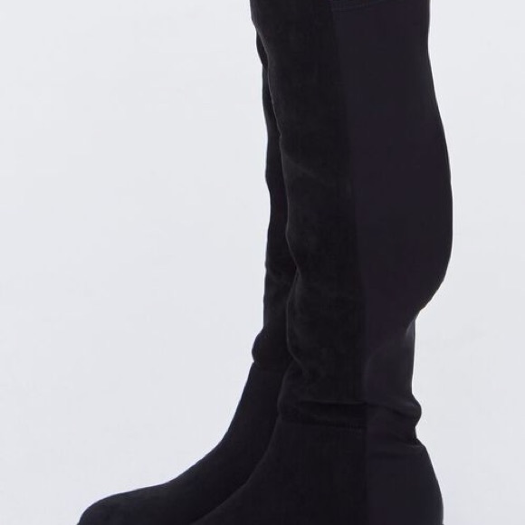 Faux Leather Knee-High Boots - Picture 4 of 16